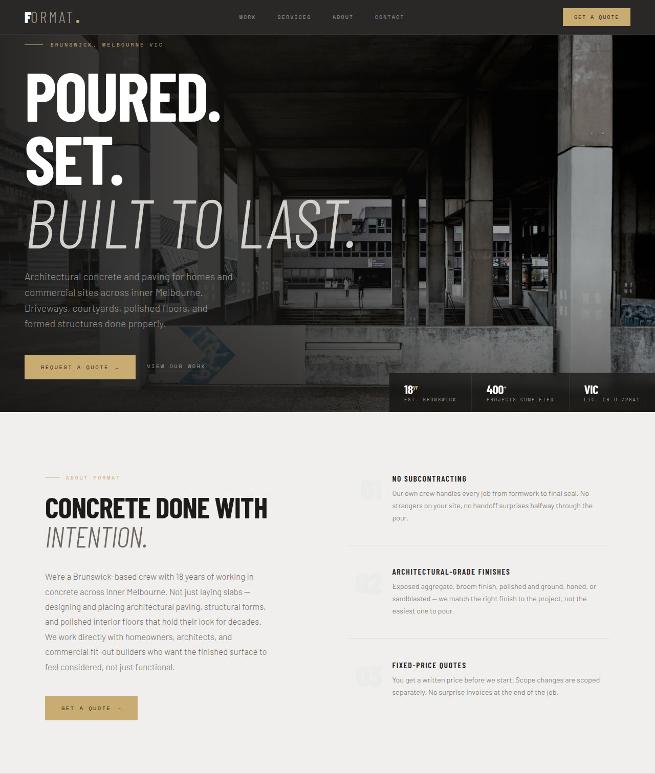 Format - a site built with BookingSprint