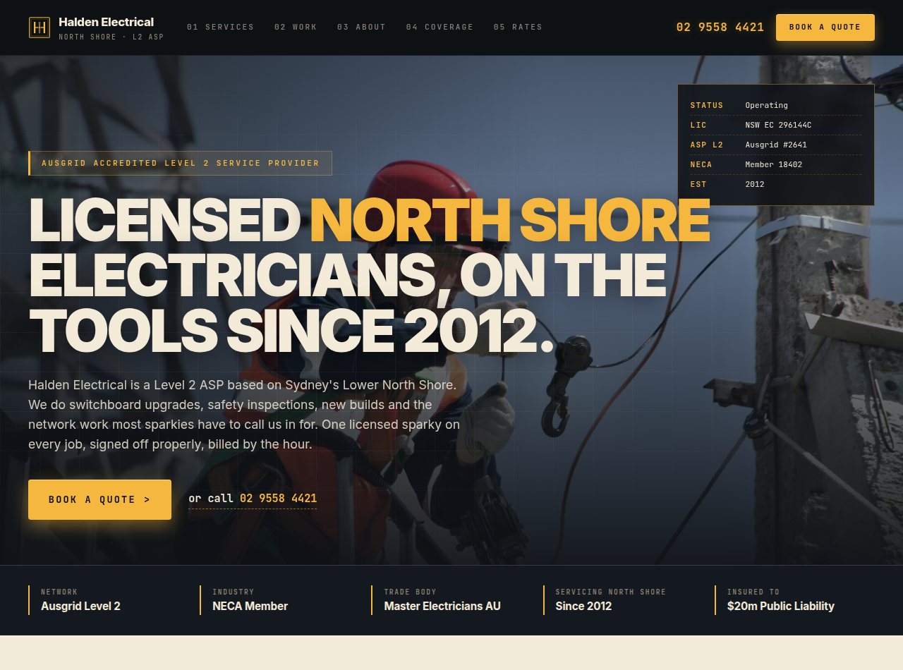 Halden - a site built with BookingSprint