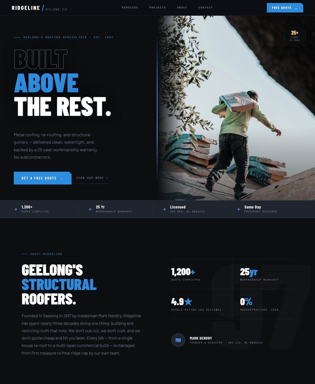 Ridgeline - a site built with BookingSprint